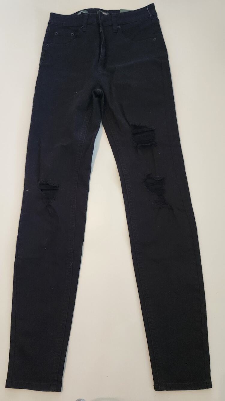 NWT Wild Fable Highest Rise Skinny Jeans Women's Size 4 / 27 Waist Black #549